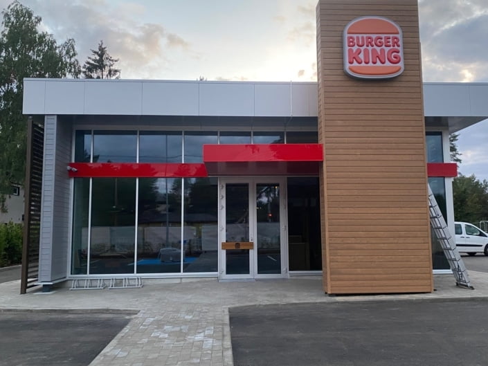 Ehitusjärgne koristus Burger King restoran, september 2022